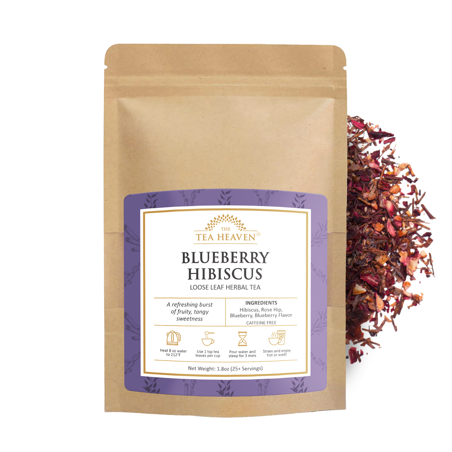Blueberry Hibiscus Herbal Tea Pouch