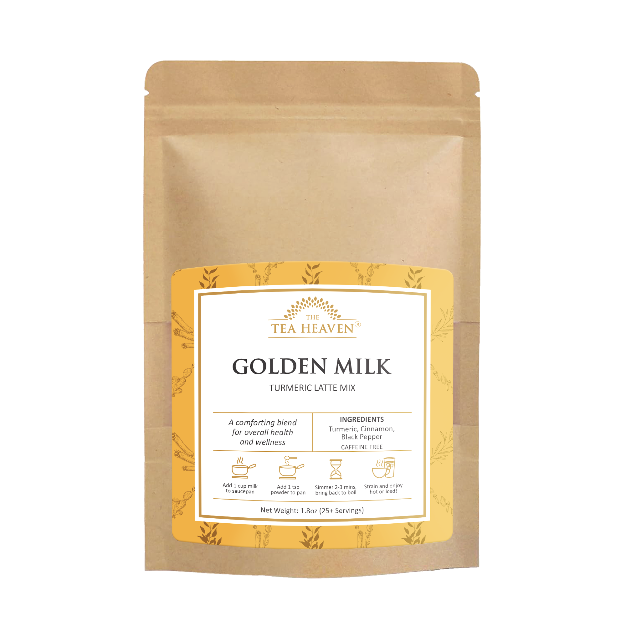 Golden Milk Turmeric Latte Mix Pouch