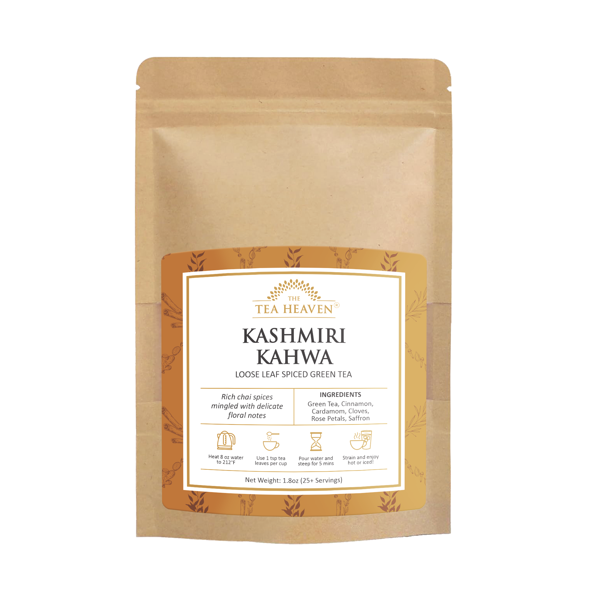 Kashmiri Kahwa Spiced Green Tea Pouch
